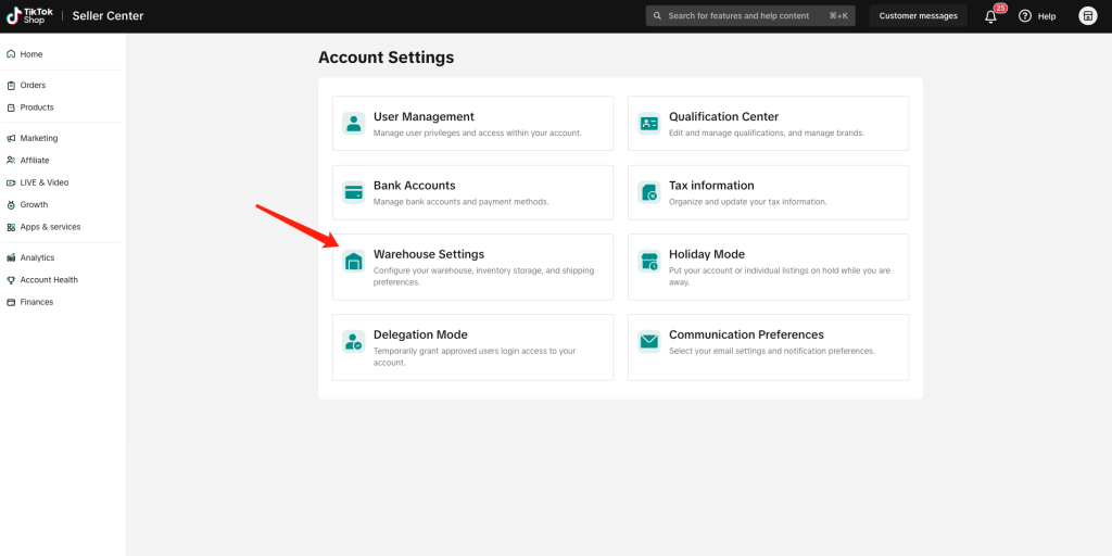 tiktok dropshipman warehouse step3